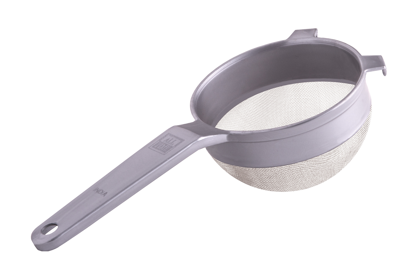 Plastic Strainer With S.S Mesh (10 Cm) (Assorted) (108 Pc Pk)